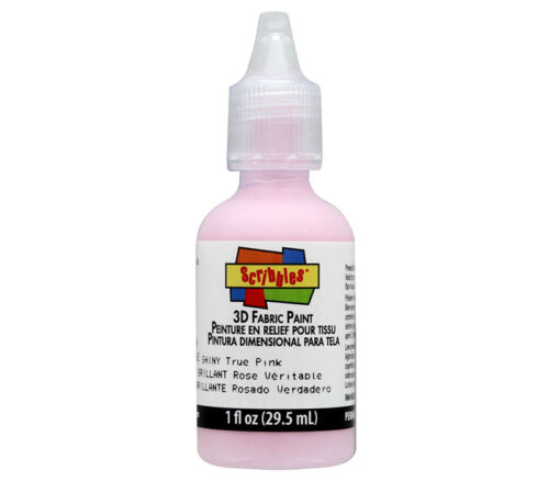 Scribbles - Fabric Paint 1-ounce Shiny True Pink