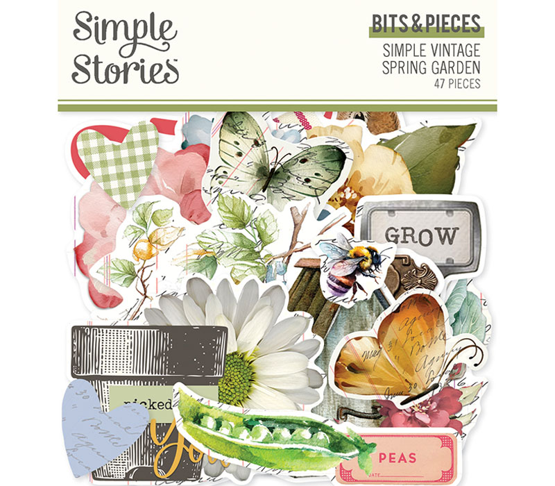 Simple Stories Simple Vintage Bits and Pieces - Spring Garden