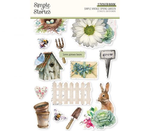 Simple Stories Simple Vintage Sticker Book - Spring Garden