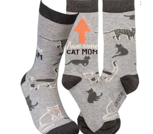 Socks - Awesome Cat Mom - Womens