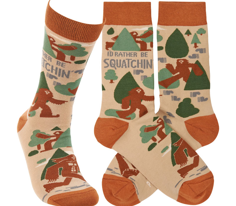 Socks - Id Rather be Squtchin - Womens