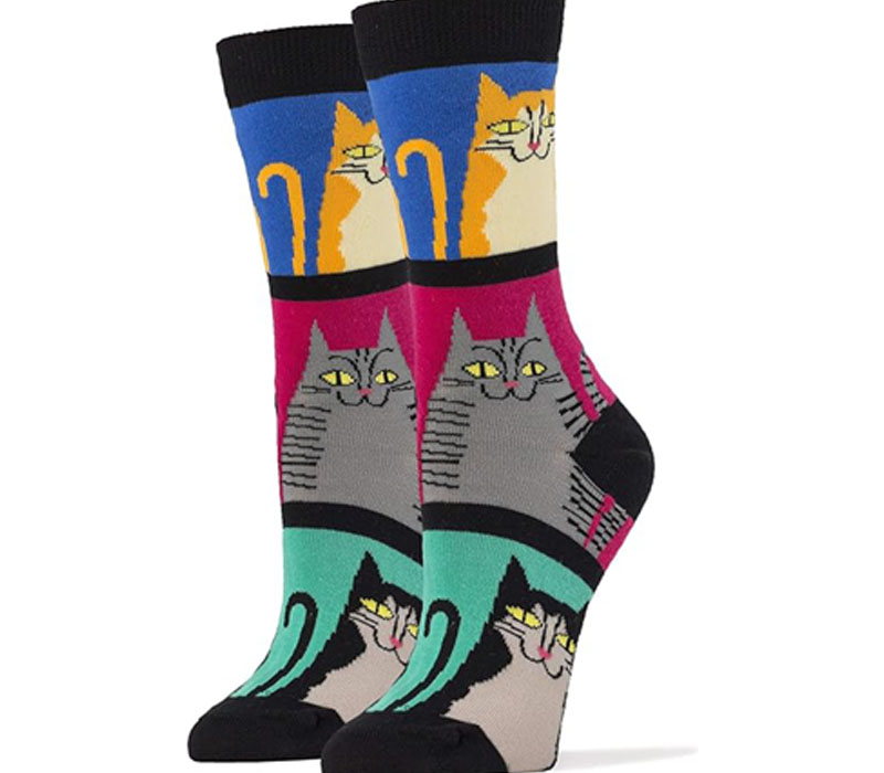 Mod Meow Socks - Womens