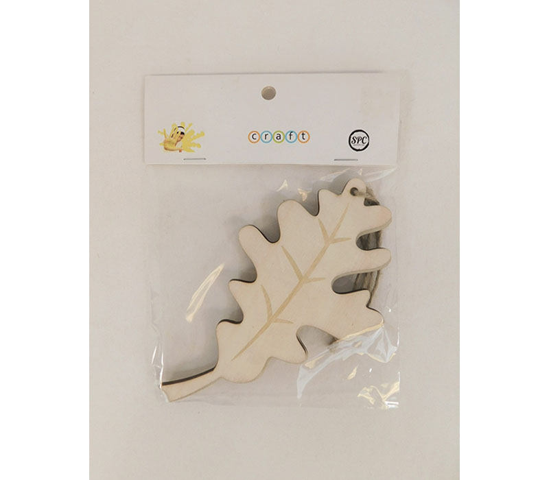 Unfinished Wood Tree Ornament Tags - Leaf - 2 Piece