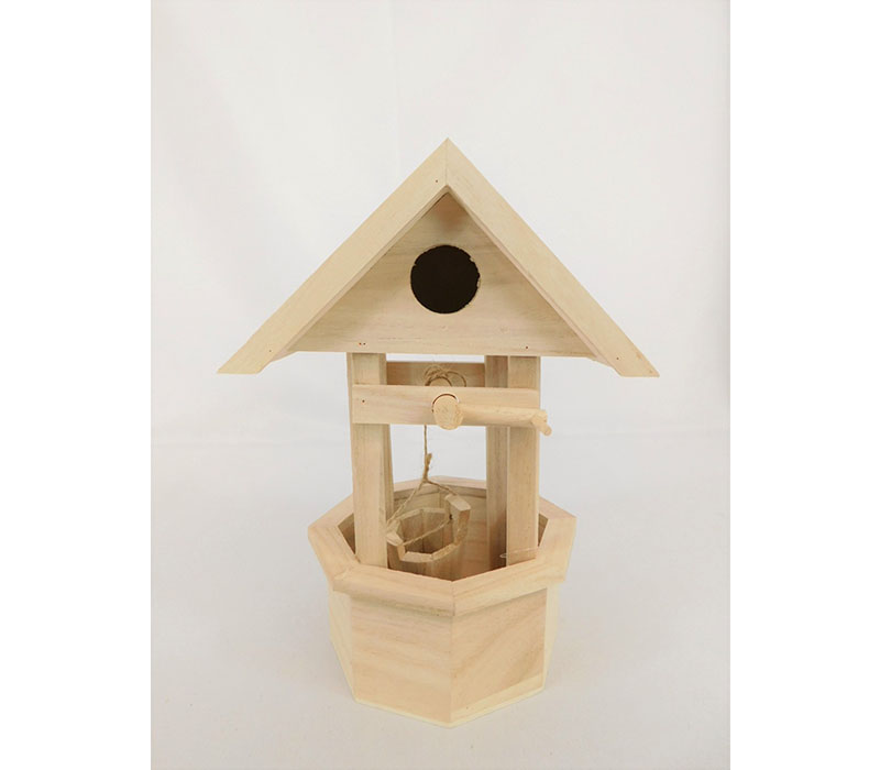 Wood Bird House - Wishwell