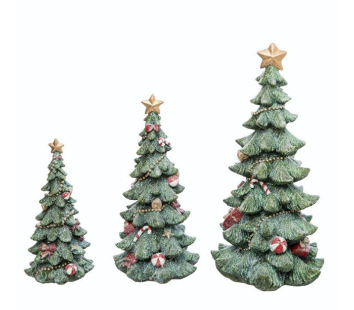 Mini Resin Christmas Tree - Medium - 1 Piece