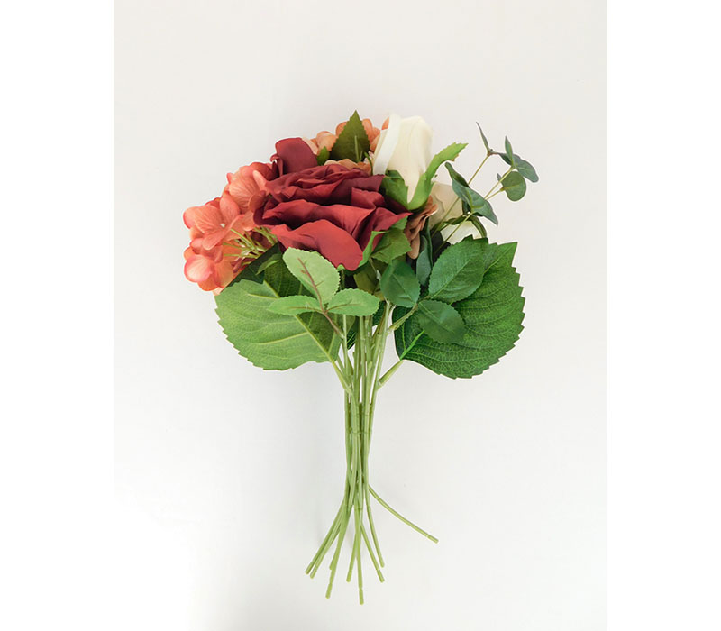 Hydrangea Rose Bundle - 12 Stems - 17-inch