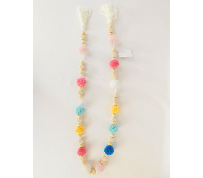 Colorful PomPom Garland - 5-foot