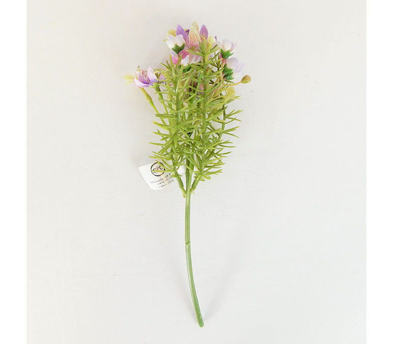 Mini Mix Wax Flower Pick - 10-inch