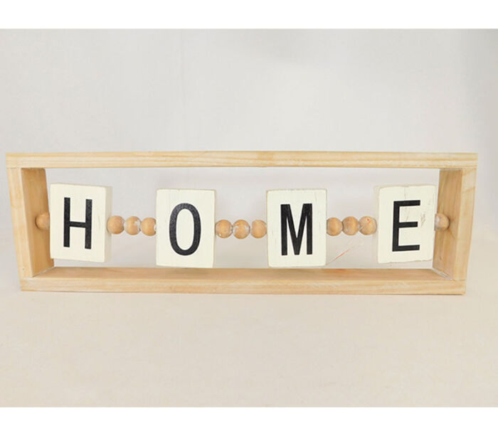 HOME Sign with Beads