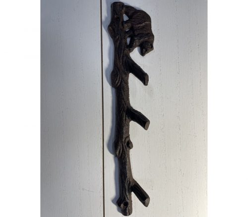 Cast Iron Hook - Bear on Tree Trunk