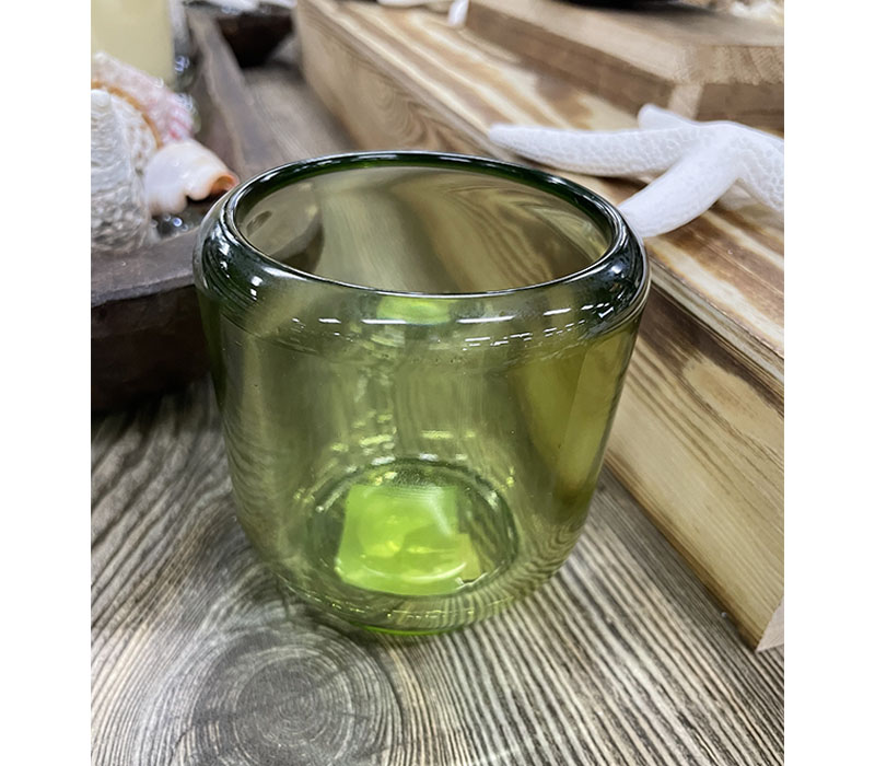 Glass Candle Holder - Sage