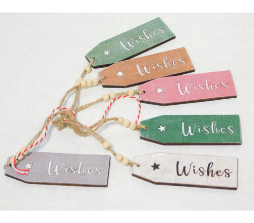 Wooden Tags - 6 Piece