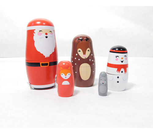 Santa Nesting Figures - 5 Piece