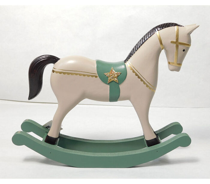 Wooden Rocking Horse Decor