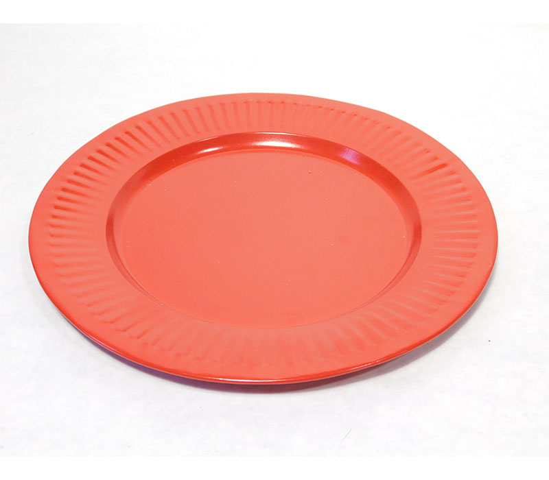 Red Metal Plate
