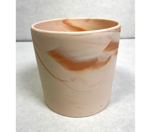 Pink Marble Terra Cotta Pot