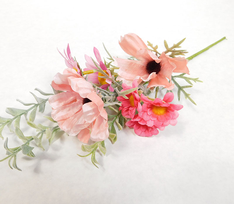 Poppy and Daisy Bush - 14-inch - Pink