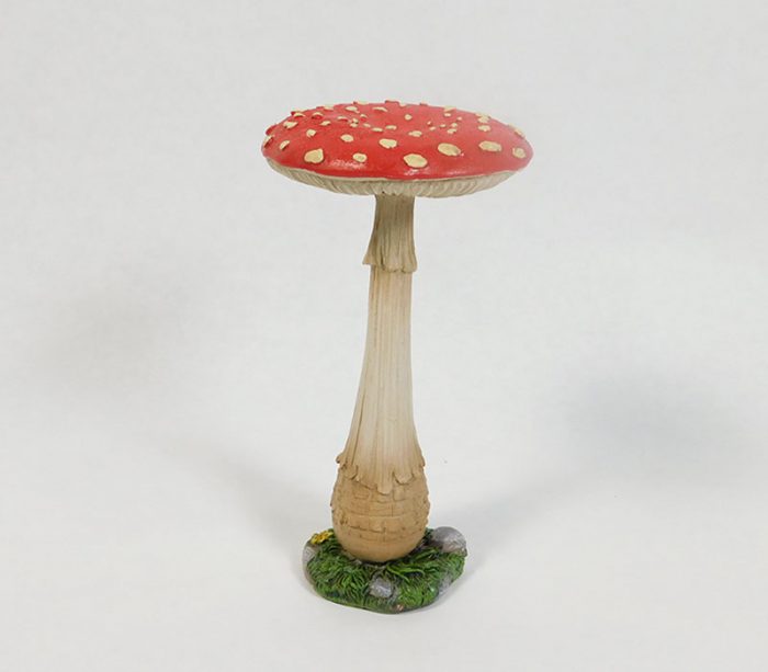 Resin Mushroom with Flat Top - 6.5-inch t