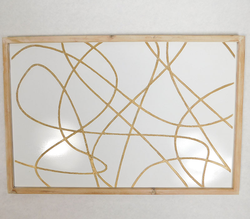 Gold Abstract Wall Decor