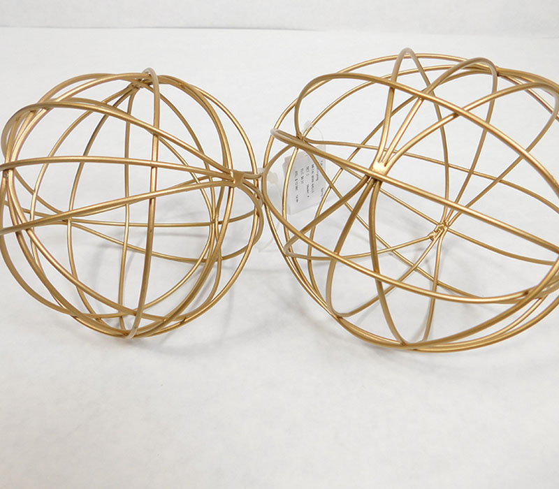Gold Metal Wire Ball - Large