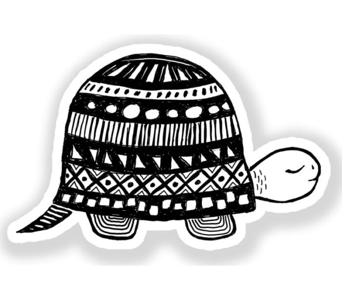 Sticker - Bw Turtle