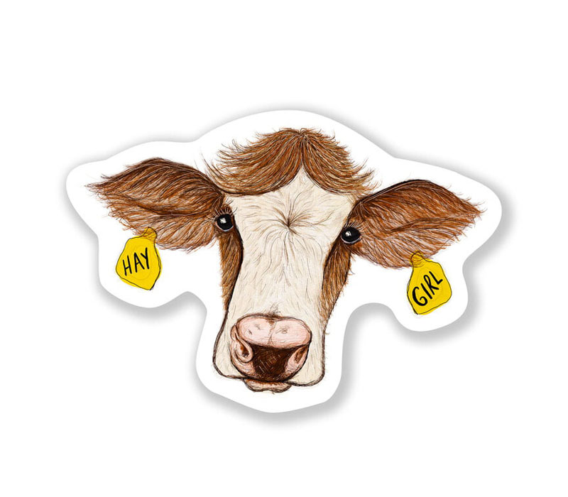 Sticker - Haygirl Cow