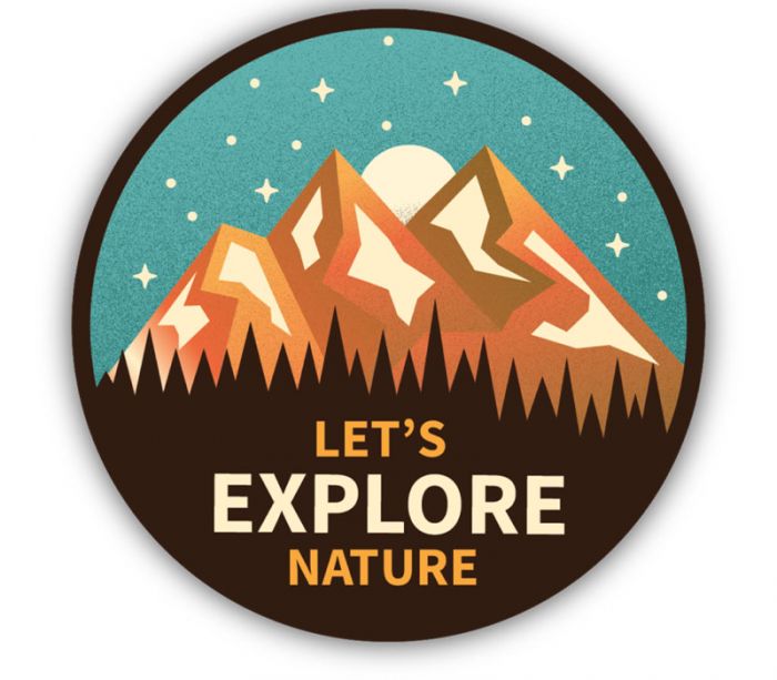 Sticker - Let's Explore Nature
