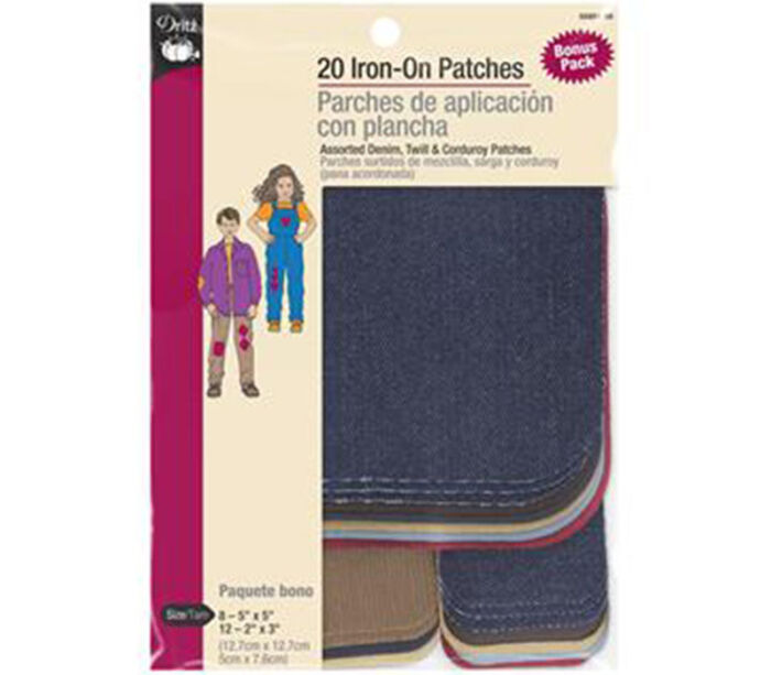Dritz Iron On Patches - 20 Assorted. #55801-66
