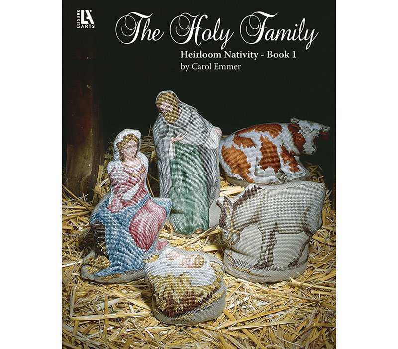 Leisure Arts Holy Family Heirloom Nativity Cross Stitch pattern book. #2343