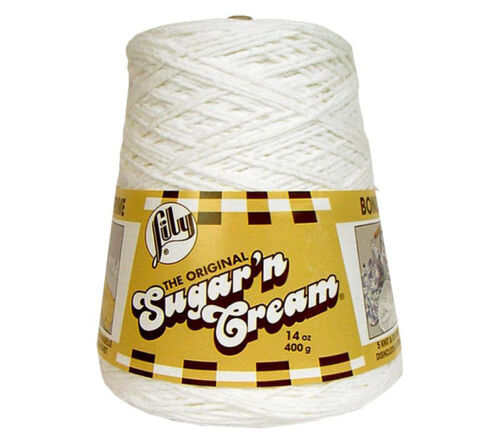 Spinrite Sugar'n Cream Yarn - 14-ounce Cone - White