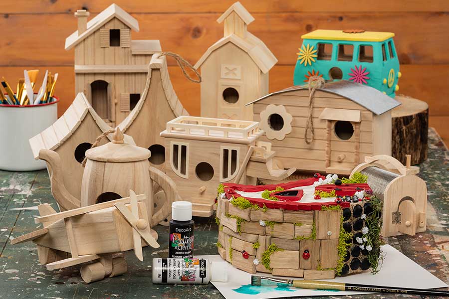 Summer Craft Ad Birdhouses