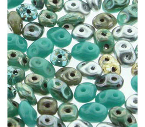 2.5x5mm Superduo - African Turquoise