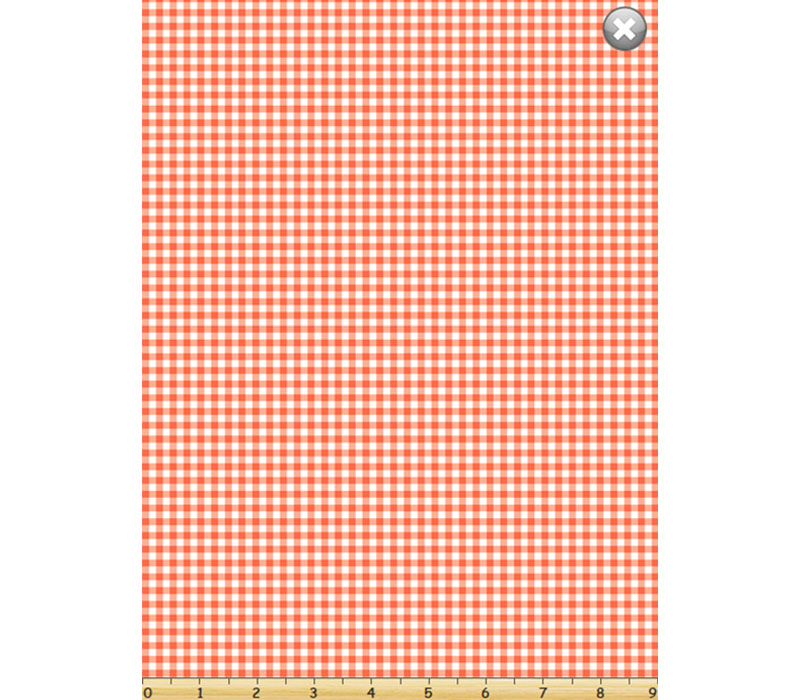 Susybee Sweet Bees Gingham Coral