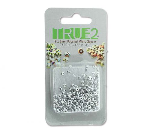 Micro Faceted Spacer Bead - Labrador 2mm x 3mm