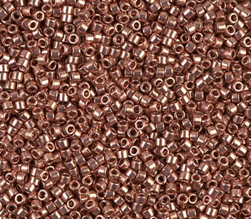 11/0 Miyuki Delica Seed Bead - Bright Copper Plated