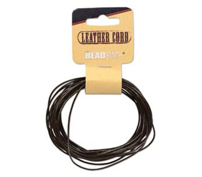 Leather Cord 5-yard - 1mm - Brown