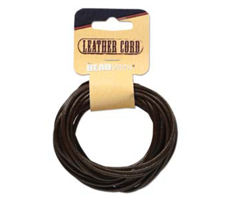 Leather Cord 5-yard - 2mm - Brown