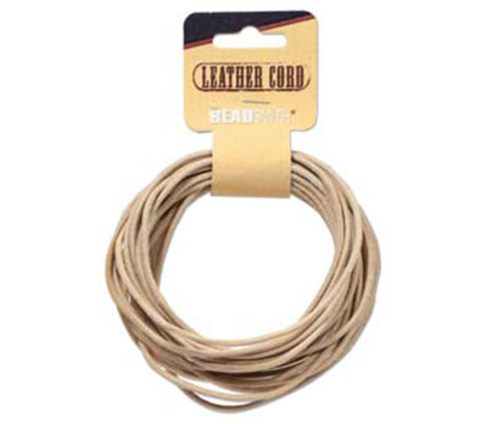 Leather Cord 5-yard - 2mm - Natural