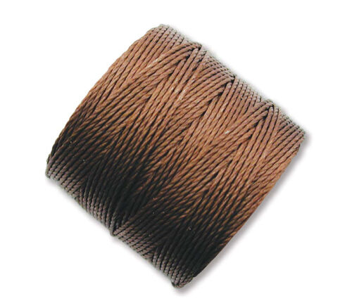 S-Lon Nylon Beading Cord #18 0.5mm 77-yard - Brown