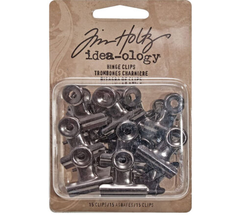 Tim Holtz Idea-ology Hinge Clips - 15 Piece