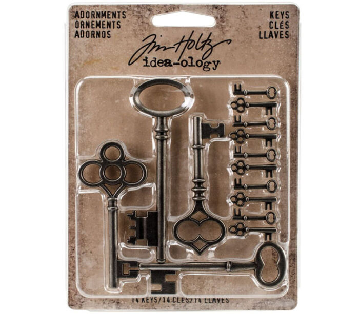 Tim Holtz Idea-ology Adornment Keys - 14 Piece