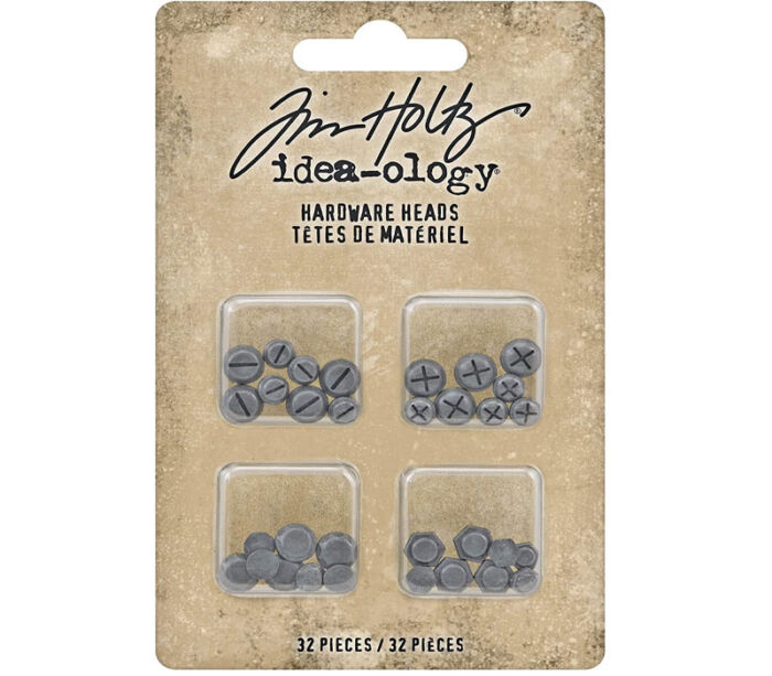 Tim Holtz Idea-ology Hardware Heads - 32 Piece