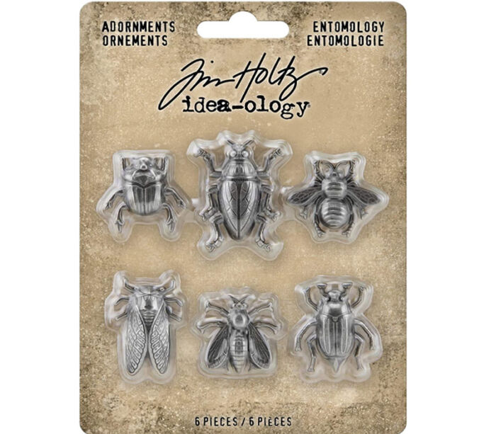 Tim Holtz Idea-ology Entomology Adornments - 6 Piece