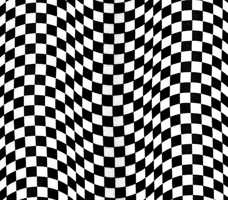 black and white checkered flag