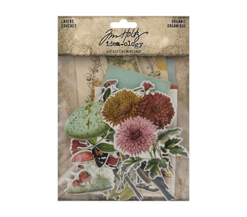 Tim Holtz Idea-ology Layers Organic - 45 Pieces