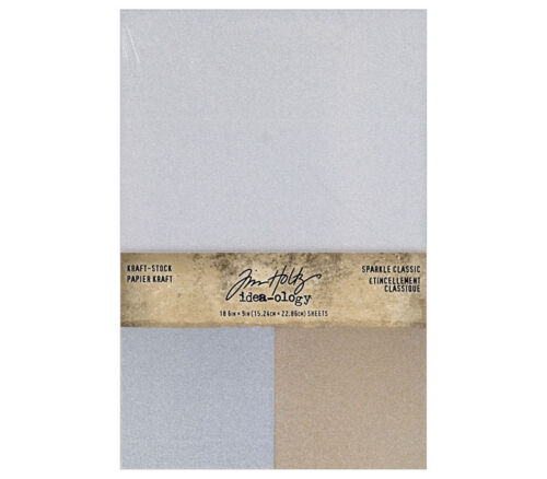 Tim Holtz Idea-ology Kraft Stock Cardstock Pad - 18-sheets