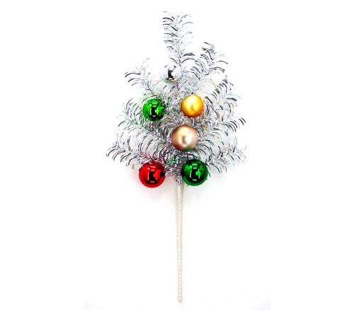 Tinsel Pick with shiny ornaments