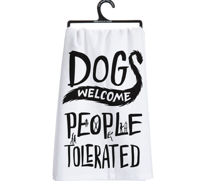 Kitchen Towel - Dogs Welcome
