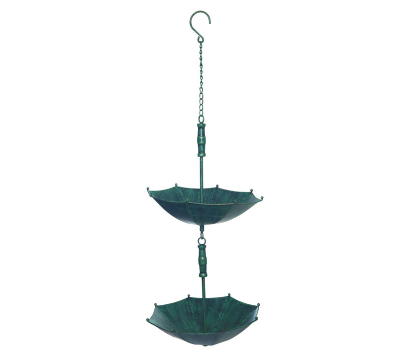 Metal Umbrella Bird Feeder