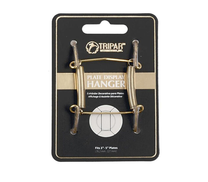 Tripar Plate Wire Hanger - 3-inch to 5-inch - Brass